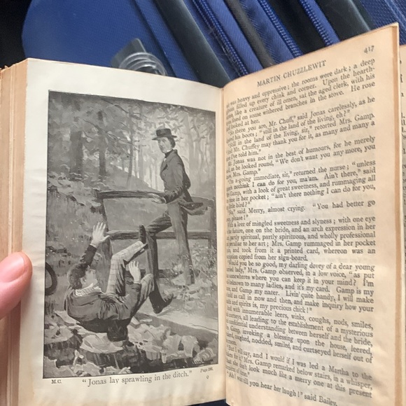 Extremely Rare Martin Chuzzlewit Charles Dickens Early 1900s leather bound book - Picture 3 of 5